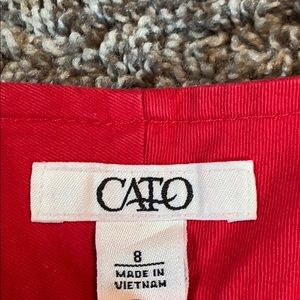 Cato Red Bermuda shorts